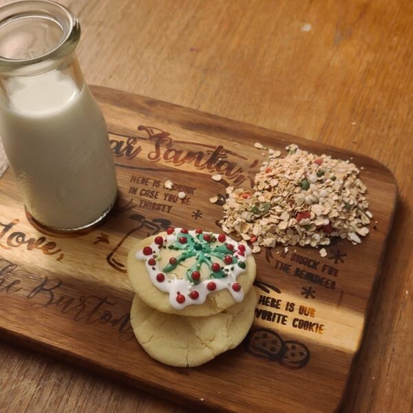 Santa's cookies serving Tray